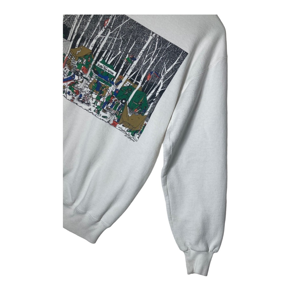 Vintage Jerzees Sweatshirt Girl Scouts Camping 1990 Gallery 444 Women's Size Med - Picture 8 of 13